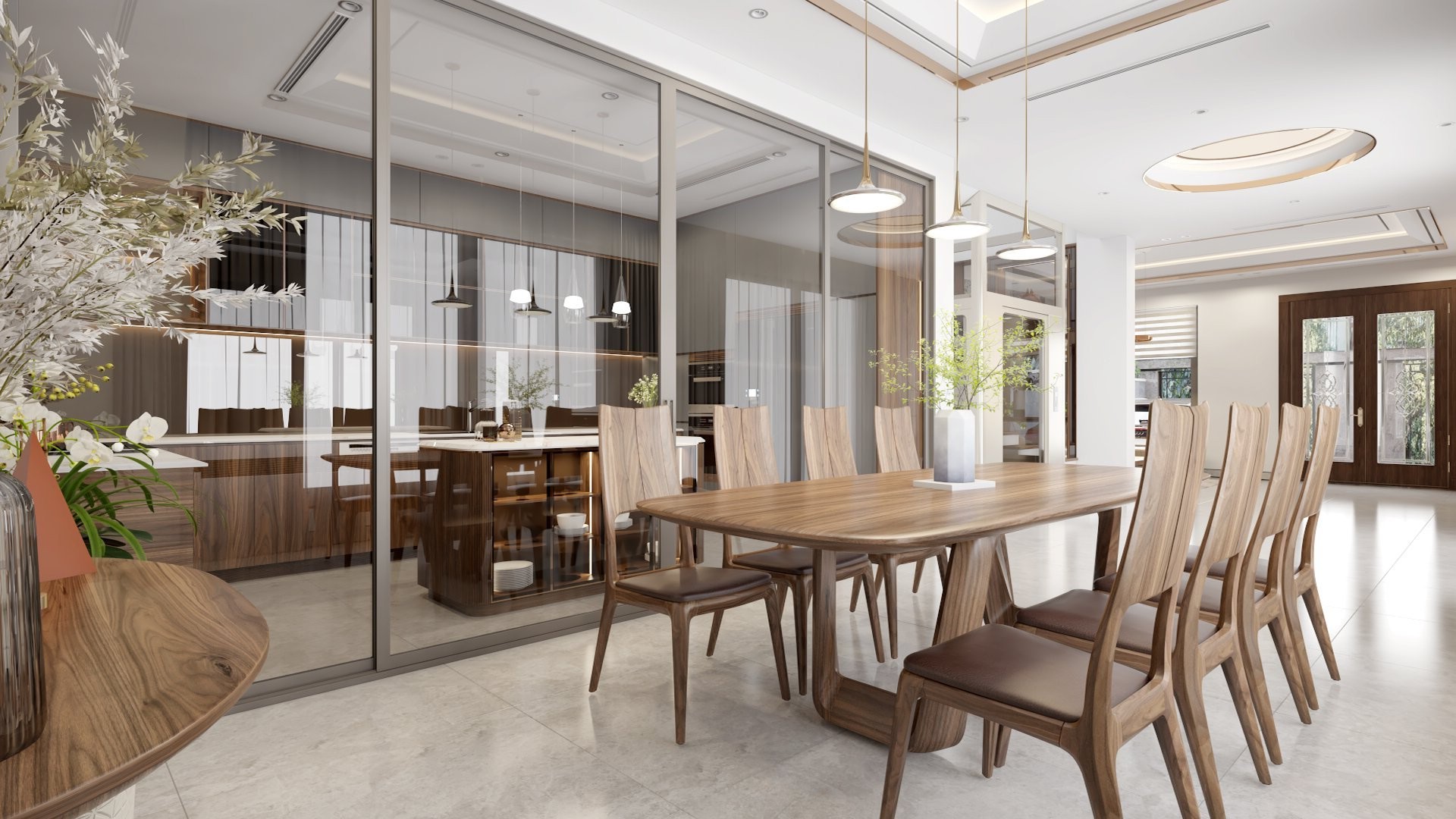 bàn ăn phòng bếp đẹp sang trọng