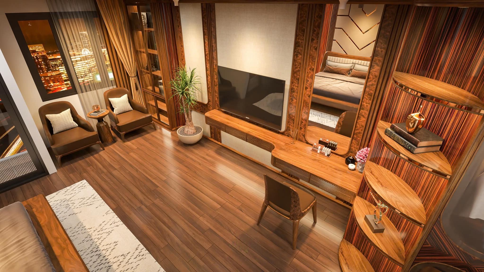 Bàn trang điểm kết hợp bàn làm việc và kệ tivi đa năng Bàn trang điểm kết hợp bàn làm việc và kệ tivi đa năng