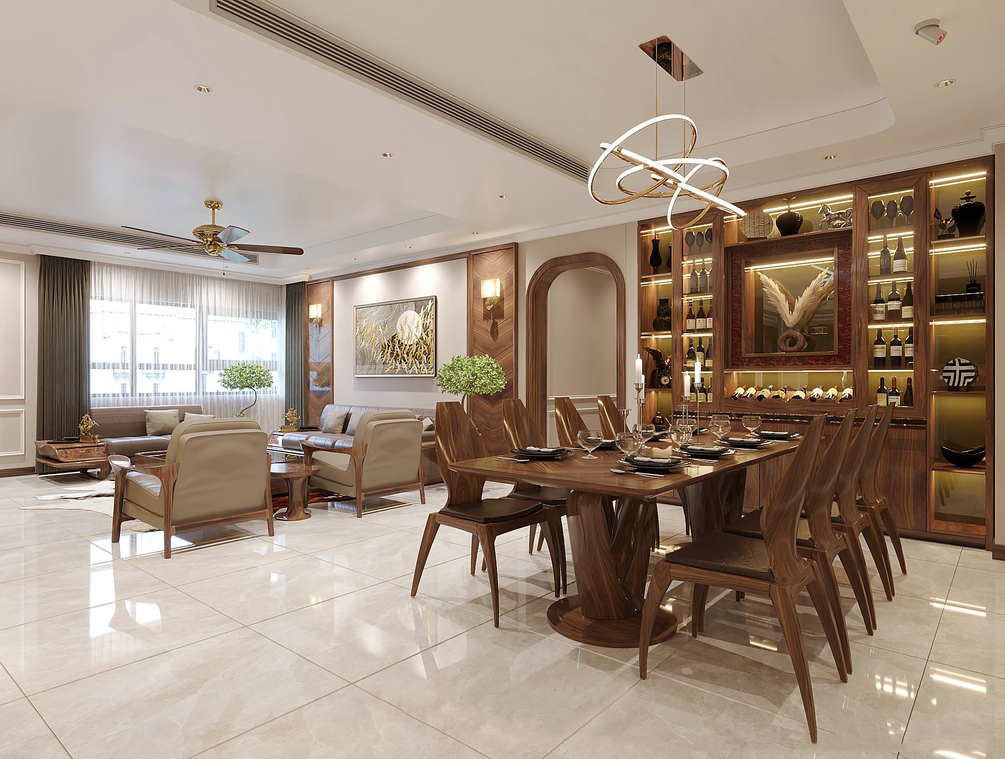 Bộ bàn ăn đẹp cho chung cư bằng gỗ tự nhiên 8 ghế sang trọng Bộ bàn ăn đẹp cho chung cư bằng gỗ tự nhiên 8 ghế sang trọng