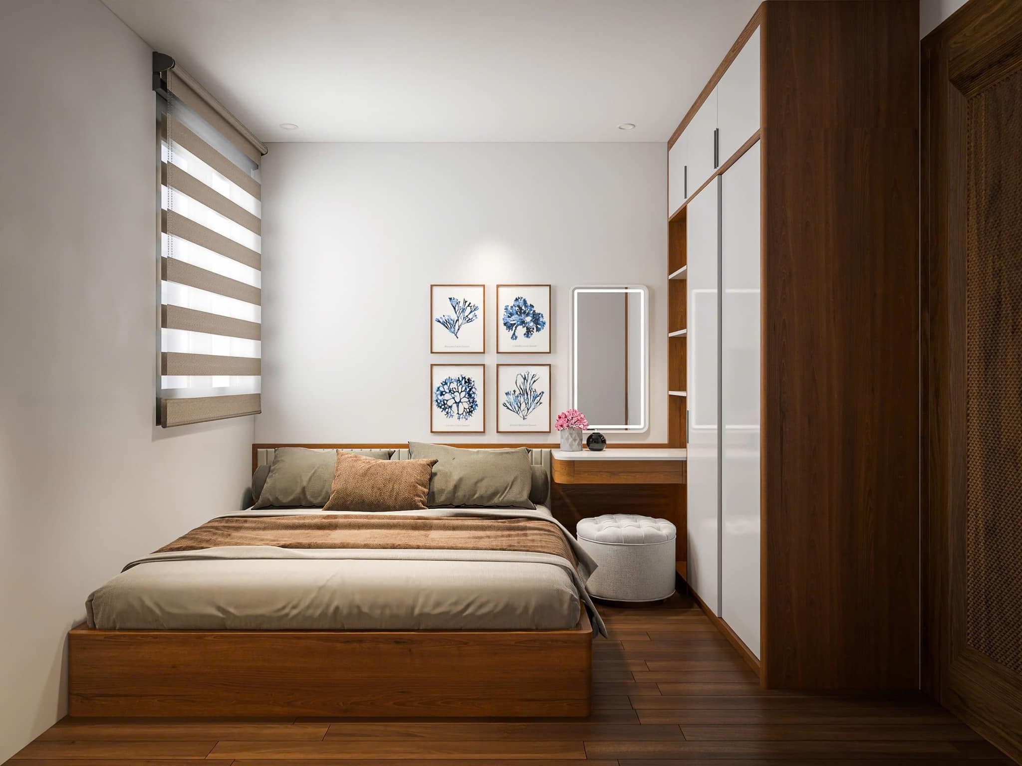 Decor phòng ngủ nhỏ – Giải pháp tối ưu không gian sống hiện đại Decor phòng ngủ nhỏ hiện đại gọn gàng tiện nghi