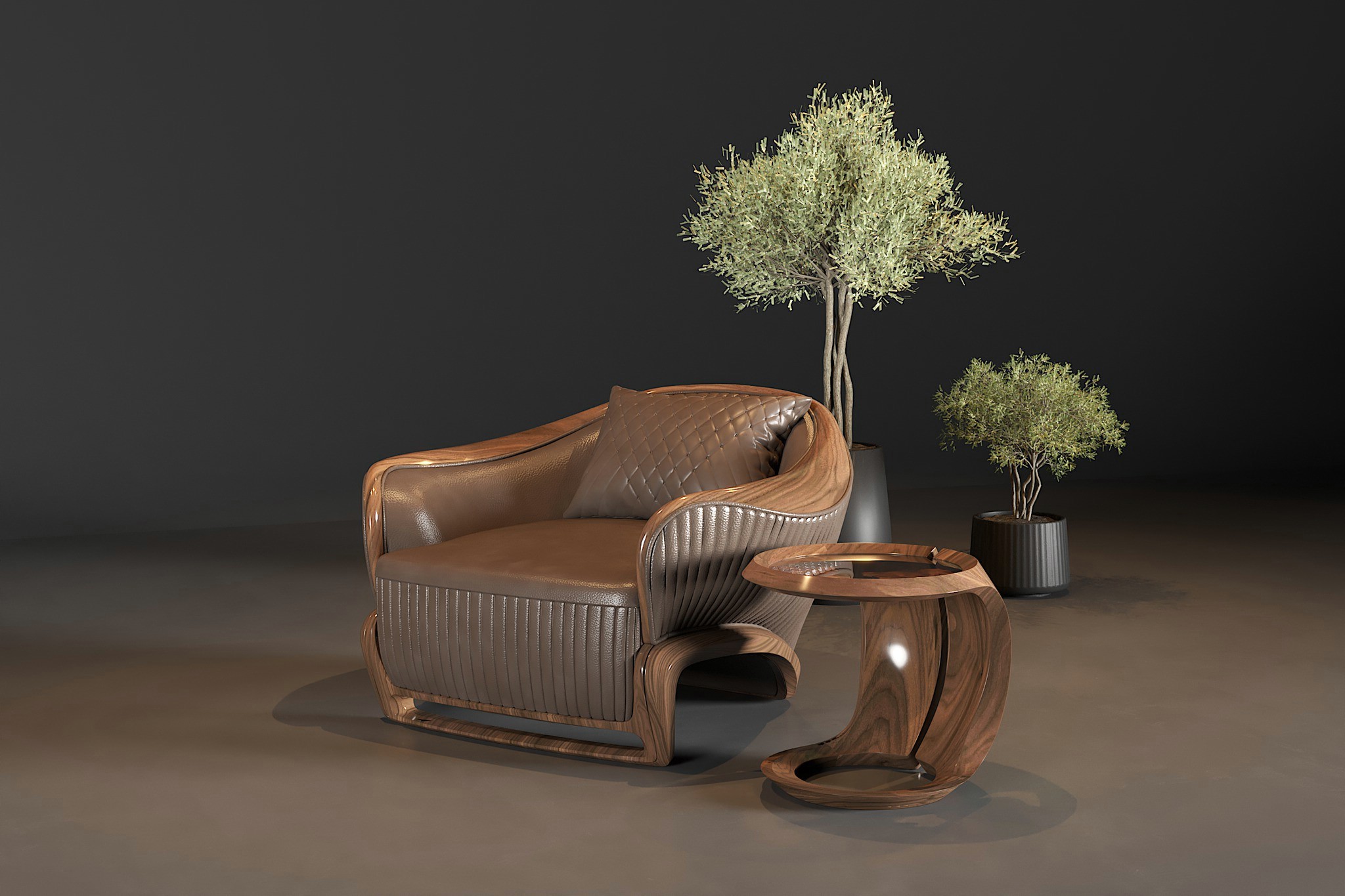 Ghe sofa gỗ sang trọng hiện đại cho phòng khách