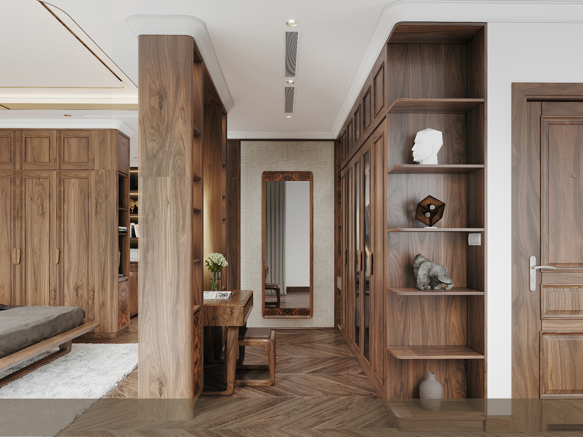 Kê tủ quần áo theo phong thủy đúng vị trí trong phòng ngủ