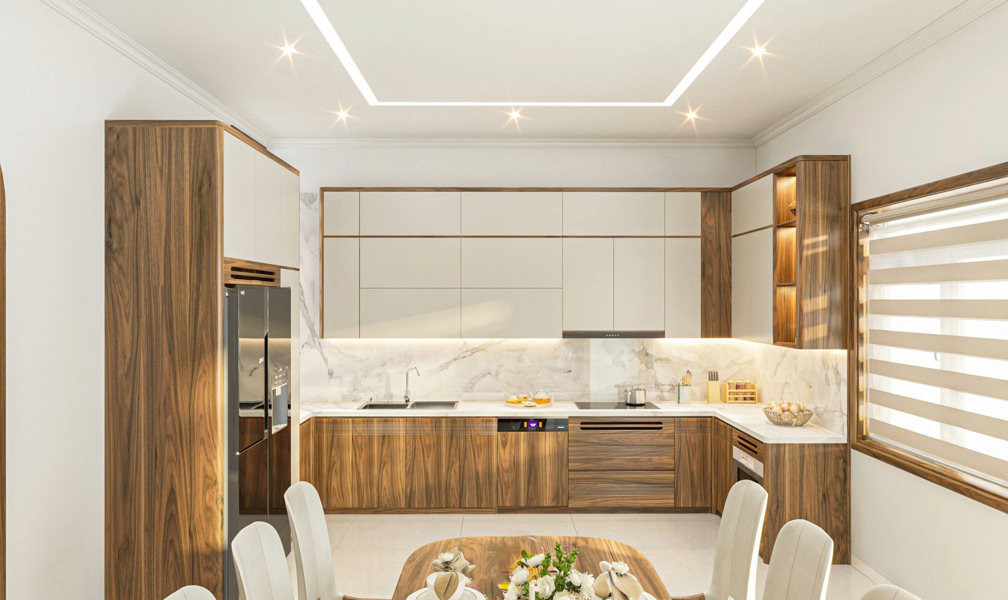 mẫu cánh tủ bếp hiện đại, tinh tế và tiện dụng