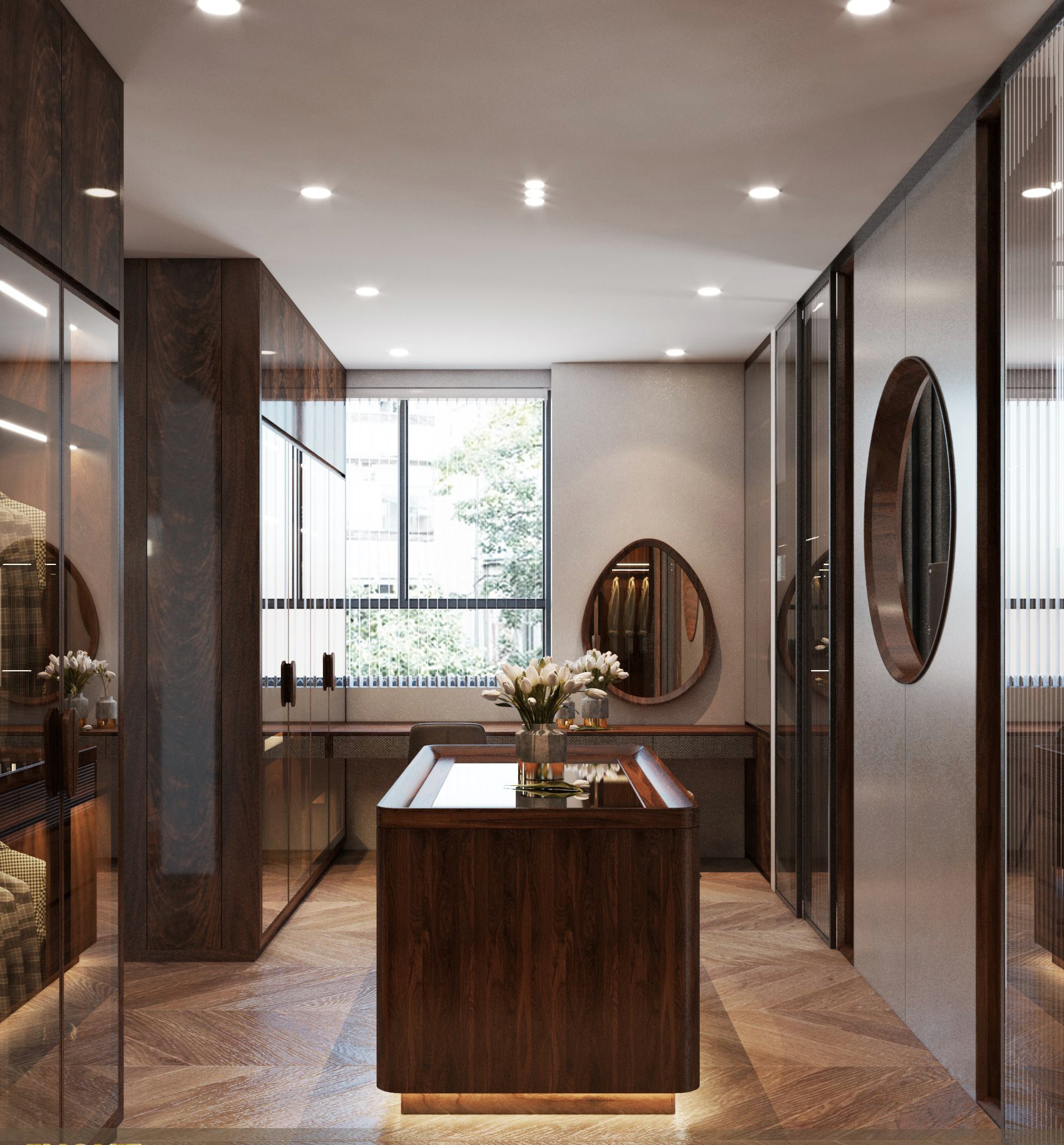 Mẫu thiết kế tủ quần áo đa dạng phong cách và kích thước