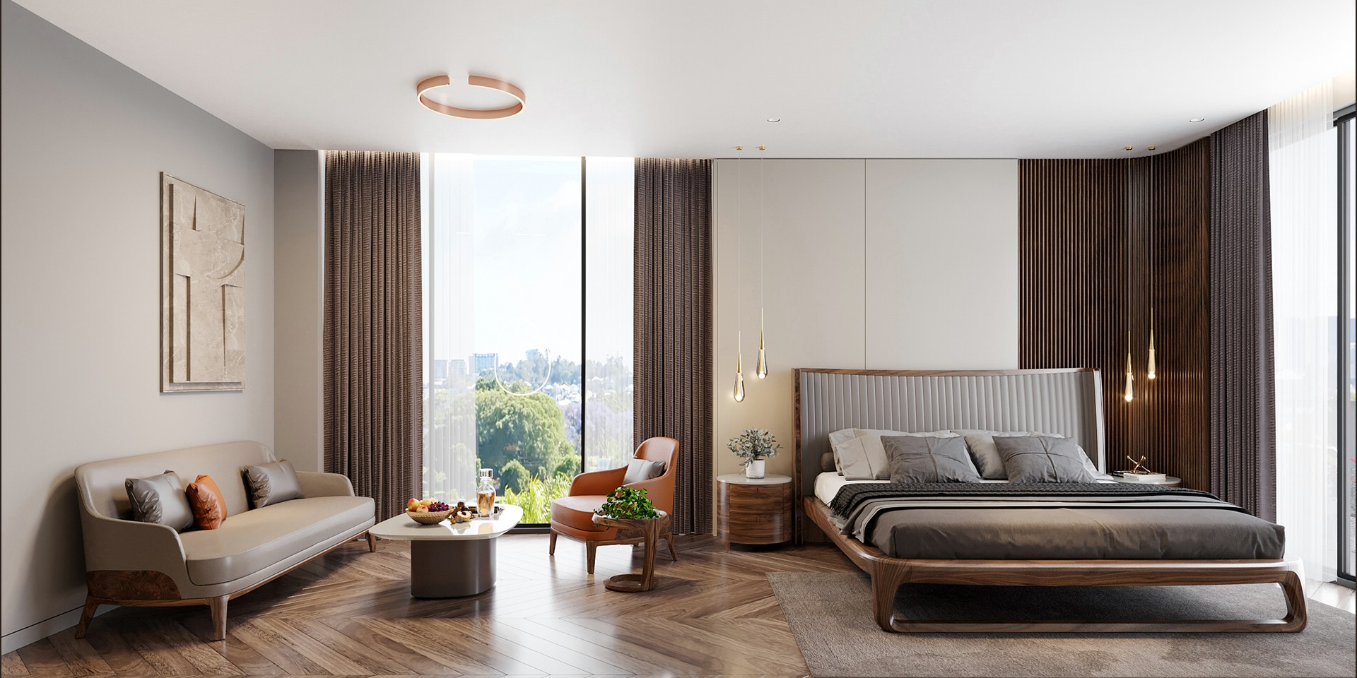 Phòng ngủ master – không gian riêng đẳng cấp của gia chủ Phòng ngủ master sang trọng hiện đại