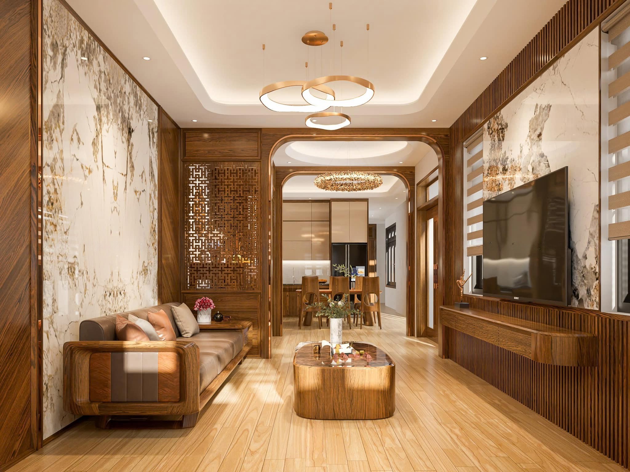 Thiết kế nội thất nhà phố đẹp – tiện nghi và hiện đại Thiết kế nội thất nhà phố đẹp sang trọng