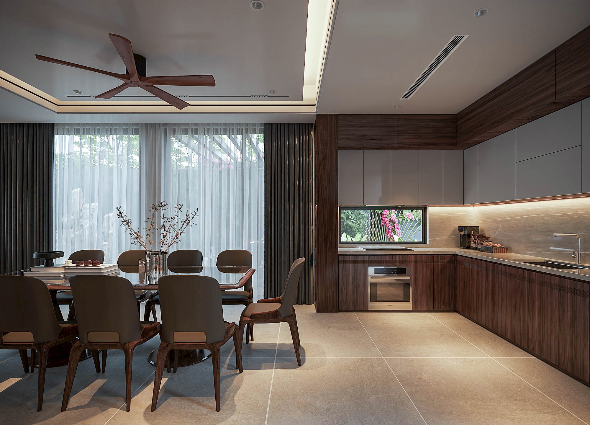 Tủ bếp chữ L đẹp cao kịch trần chất liệu nhựa picomat phủ acrylic ghi đá Tủ bếp chữ L đẹp cao kịch trần chất liệu nhựa picomat phủ acrylic ghi đá