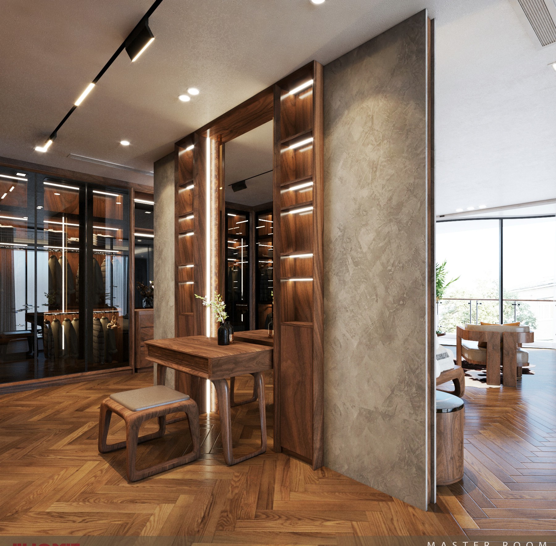 Vách ngăn trang trí phòng ngủ vừa tạo riêng tư vừa tăng tính thẩm mỹ